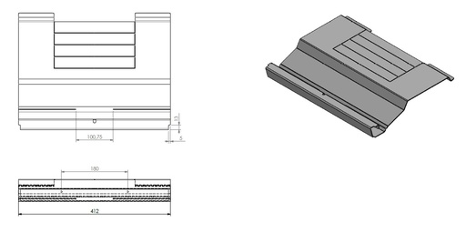 [348566] Déflecteur Inox (noir)