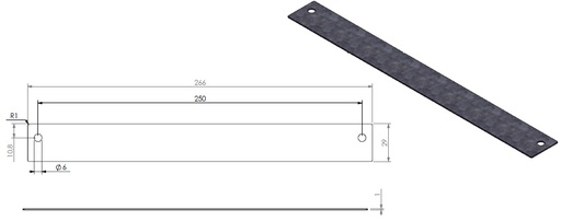 [338325] Strip de fermeture air de combustion par dessous