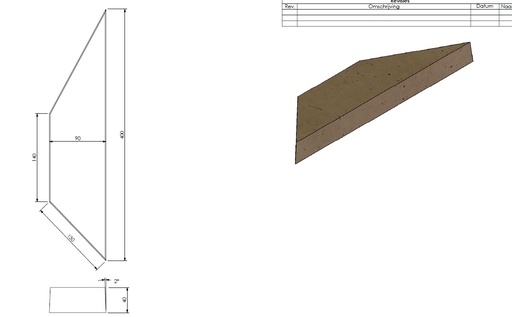 [306625] Brique réfractaire G Hamar 90/Brabant