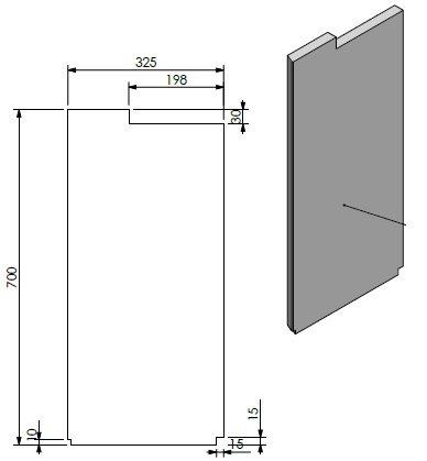 [346841] panneau céramique droite/jaune