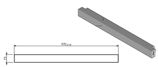 [346838] panneau céramique pilier exterieur seuil/jaune