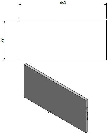 [346833] panneau céramique arriere /dessus/jaune