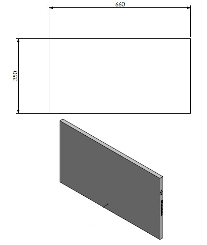 [346834] panneau céramique arriere /fond/jaune