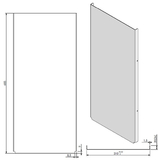 [337875] Lamelle côté CBderby noire