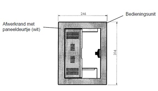 [310748] Portillon de service blanc BF