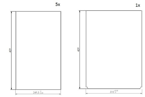 [339107] Set de - Lamelles CBL noires (depuis 10-5-2021)