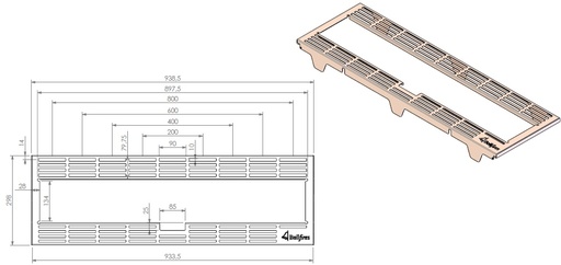 [338927] Grille autour du brûleur noire (depuis 10-5-2021)