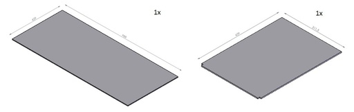 [335080] Set miroirs intérieur