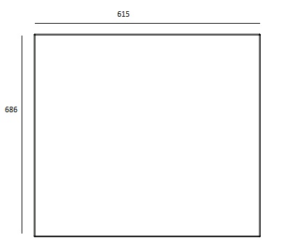 [340970] Paroi arrière lisse ViB Top 3 noir