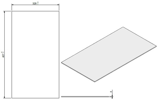 [344595] Vitre AR +corde côté