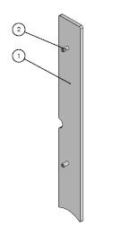 [336675] Cadre de finition court noir