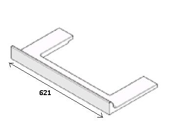 [333253] Béton céramique sole foyère devant / côtés