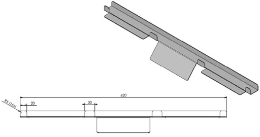 [333830] Protection inox pour déflecteur
