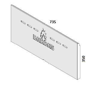 [335783] Béton plaque arrière + logo Cuatro-3 80