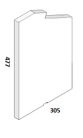 [335785] Béton plaque côté gauche Cuatro-3 70/80