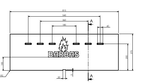 [332302] Béton plaque arrière + logo