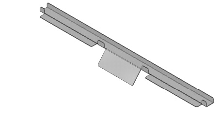 [332873] Protection inox "U" pour déflecteur