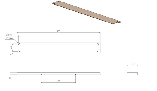[355082] Strip inf. Cadre classique Cu7/Comp/45 Opt Air