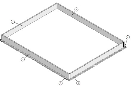 [338776] Floating frame excl vitre  noir (depuis 10-5-2021)