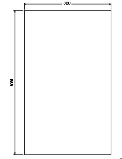 [332264] Miroir céramique noir paroi latérale derby Large Tunnel