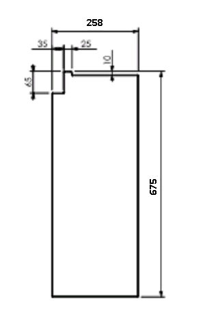 [332459] Béton Céramique panneau latéral gauche