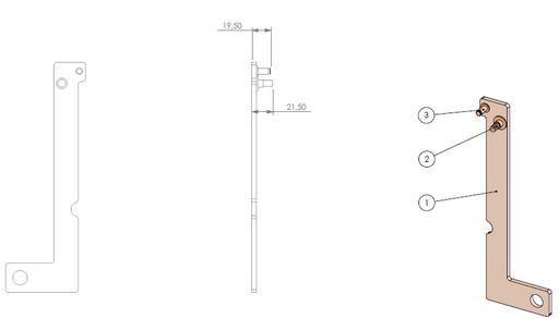 [338872] Poignée Eco 40 métal noire (depuis 10-5-2021) 1 PT FERM