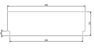 [331853] Béton Céramique déflecteur Unilux 52