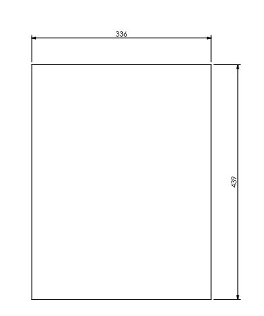 [329548] Vitre eco 60 439 x 336 mm