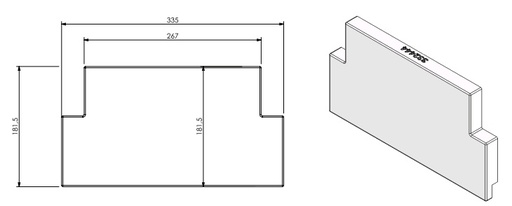 [332444] Béton Céramique panneau arrière haut