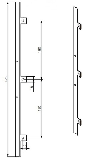 [323843] Bande de Vitre (D/G) Eco 800/810