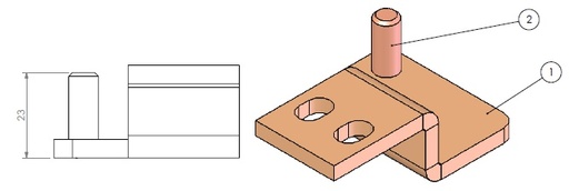 [339626] Mécanisme fermeture dessous porte anthracite