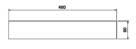 [329221] Vermiculite protection façade 480 x 80 mm