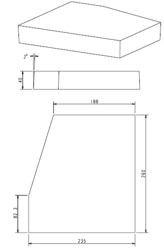 [307946] Brique réfractaire (G) Escamo 100