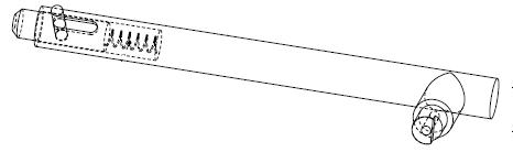 [301742] Poignee Escamo 90/200gauche côté fermeture chrome