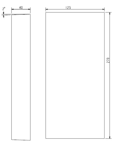 [307962] Brique réfractaire (G/D) Escamo 80