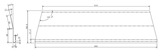 [300659] déflecteur Inox Escamo 90