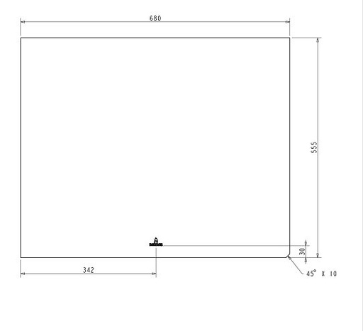 [301440] Vitre Escamo 90 dim. 555 x 680