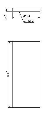 [328339] Vermiculite lamelle latérale arrière Escamolux 100-90/45