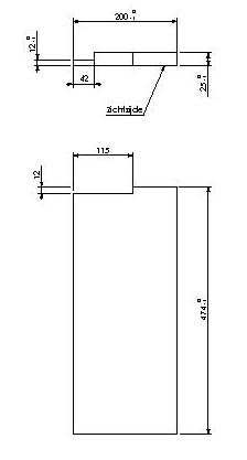[328340] Vermiculite lamelle latérale gauche Escamolux 100-90/45