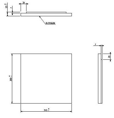 [328252] Vermiculite plaque de fond droite/gauche Escamolux 55/55 - 90/45