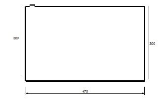 [336011] déflecteur  gauche 470x305