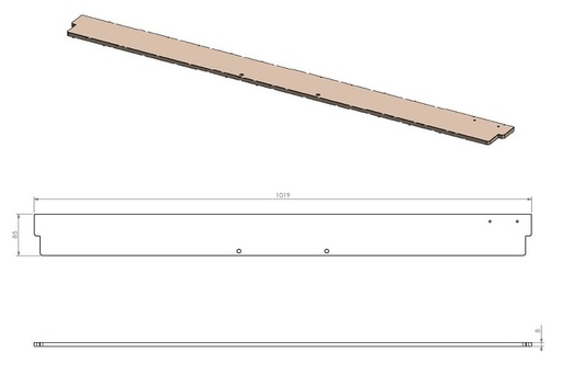 [351404] Arret de buches noir