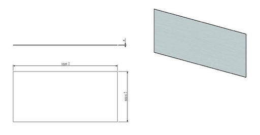 [348830] Vitre Evolux 100/45