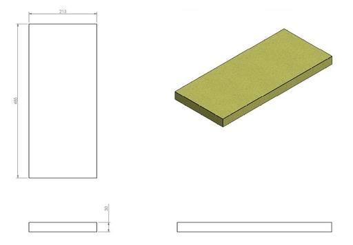 [349662] Plaque d'isolation dos