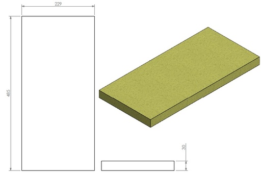 [345835] Plaque d'isolation dos