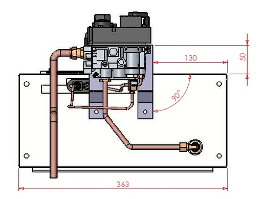 [323563] Brûleur Free Bell gaz naturel sans commande