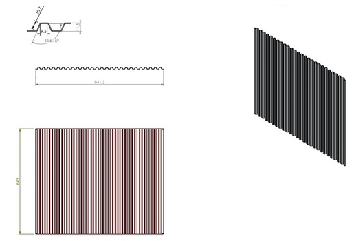 [351440] Fond arrièrre GFP 90/70 industriel