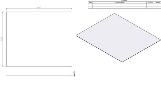 [350323] Vitre frontale GFP 90/70