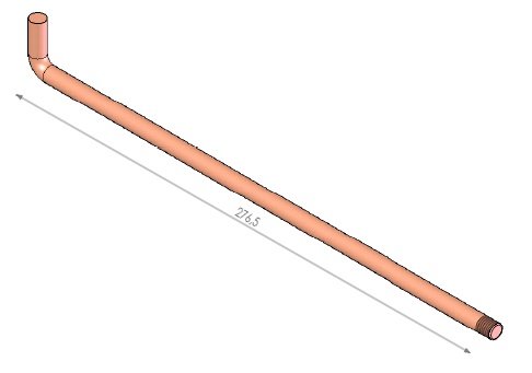 [300674] Tige secoueuse long. 276 mm hamar/Hamarlux