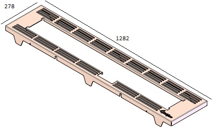 [339055] Grille autour du  Double Brûleur HBL-3 noire (depuis 10-5-2021)